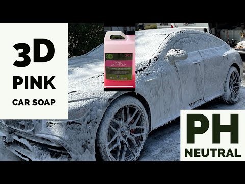 3D Pink Car Soap is our go to
