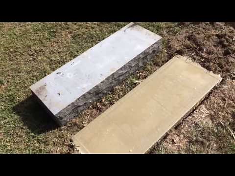 how to level Headstone footing fix, leveling