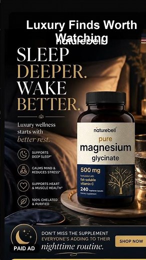 NatureBell Magnesium Glycinate | Luxury Wellness Essentials