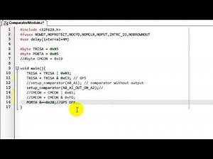 PIC Examples: PIC12F629 Comparator Module (Part 2)
