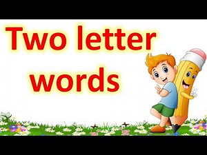 Two letter words in English |2 letter words|two letters words