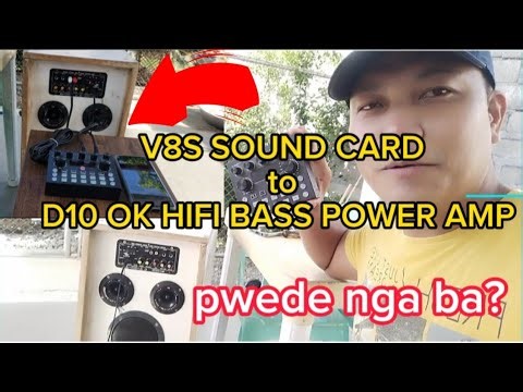 PAANO I CONNECT ANG V8S SOUND CARD / SA D10 HIFI BASS POWER AMPLIFIER