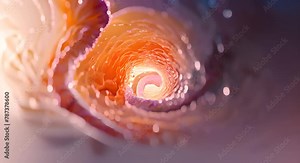 Photorealistic depiction of an endoscopic view inside a healthy vs. inflamed esophagus