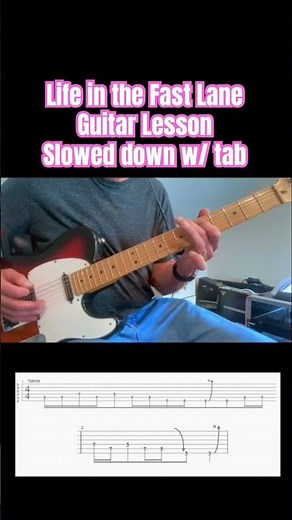 Eagles Guitar lesson - Life in the Fast Lane #guitarlesson #guitartutorial #guitarlessons
