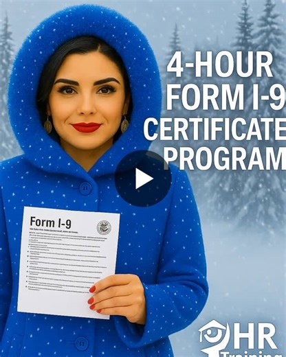 #i9compliance #hrtraining #employmenteligibility #hrci #shrm #elgalejarza #formi9training #formi9program | HRTrainingClasses.com®