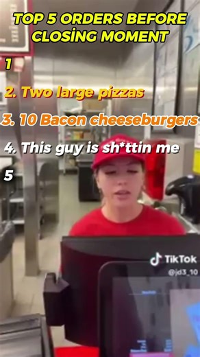 Best order before closing moments ever