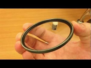 Tiffen Digital HT lens filter being cleaned