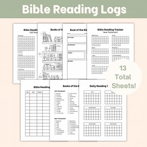 Bible Reading Log Tracker, Daily Devotional Log, Daily Bible Reading Log Checklist, Scripture Reading Chart, Christian Coloring Page - Etsy