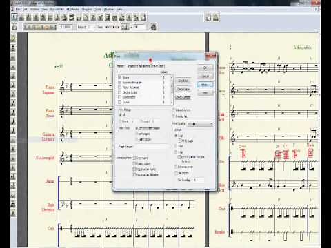 Tutorial : Cómo exportar partituras de Finale a PDF.