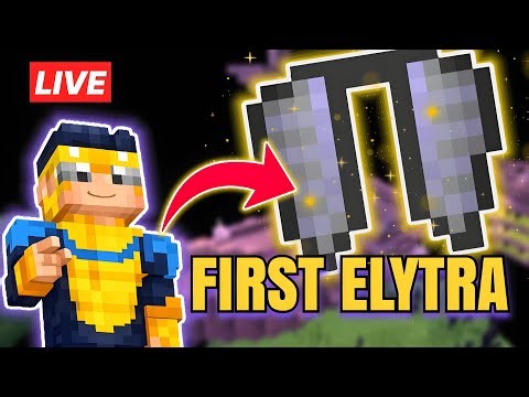 FIRST ELYTRA! End City Raid 🔴 LIVE