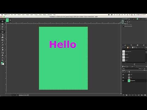 How to change the background and text color in GIMP