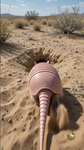 Pink Fairy Armadillo | Rare Mammal Documentary #shorts #wildlife #shortsfeed #youtubeshorts #nature