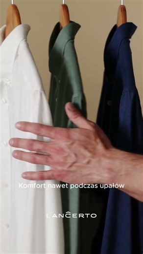 Męska koszula lniana na lato - lekka i przewiewna | LANCERTO