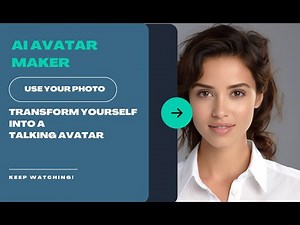 Make yourself an AI Avatar to present your videos through a photo and text
