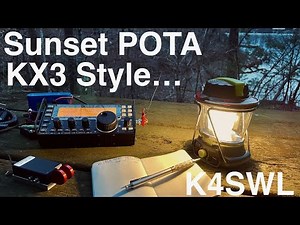 POTA by Lantern Light: CW and SSB with my Elecraft KX3 & a simple Tufetln random wire antenna