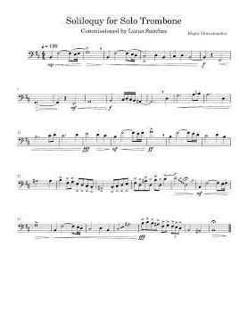 Soliloquy for Solo Trombone - Elijah Thiruchendru