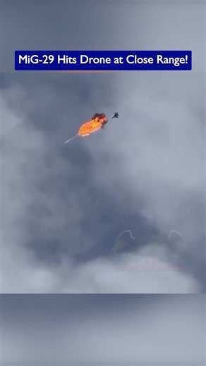 Point-Blank Interception: MiG-29 Shreds Drone with Cannon!