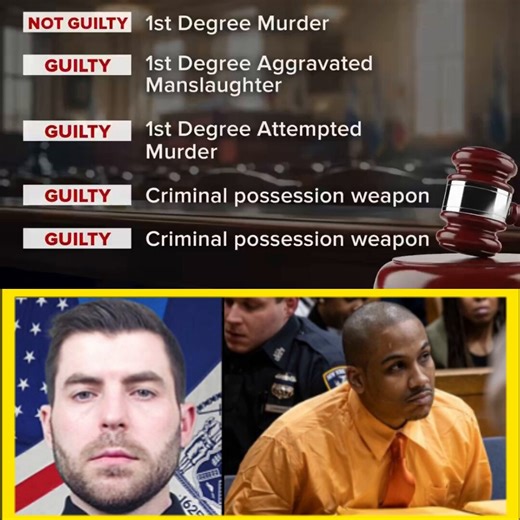 🚨JUST IN: While the jury in the Guy Rivera case has acquitted him of the 1st degree m*rder charge of Jonathan Diller, he was CONVICTED of 4 other charges that all hold HEFTY possible prison time.He could be facing up to 90 years in prison.- Aggravated manslaughter in the first degree (for the fatal shooting of NYPD Detective Jonathan Diller) — This is a class B violent felony. In New York, it typically carries a sentence of 10 to 30 years (or up to 25 years depending on the exact classification