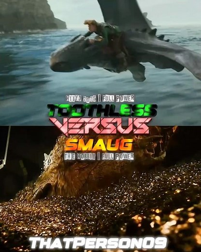 Toothless (How to Train Your Dragon 2025) vs Smaug (The Hobbit)