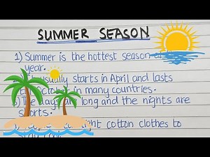 Summer season essay in English | Simple Summer season essay writing