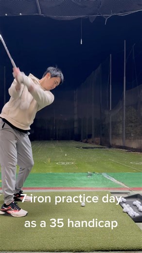 7 iron practice session as a 35 handicap. Help me fix my swing!! #swingtips #swingcoach #golfswing