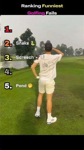 Ranking The Best Golf Fails 🤣⛳️ #shorts