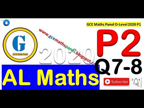 2020 A Level Maths P2 Correction | Questions 7-8