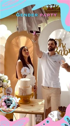 Umbrella surprise! ☂️ Boy or Girl? #genderreveal #funny