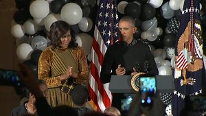 One final Halloween clip for you: Barack & Michelle Obama dance to Thriller with young trick or treaters at the White House... | BBC Breakfast