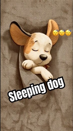 Animated sleeping dog cutely🐶| #shorts #trendindshorts #animation #dog #explore #aigenerated