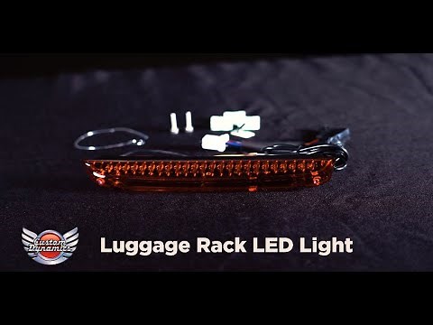 How to Install Dual Intensity Luggage Rack LED Light Bar for Harley Davidson