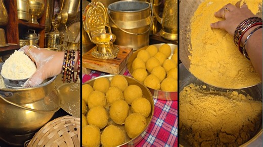 1.2M views · 17K reactions | Gujrati besan muthiya laddoo |Churma...