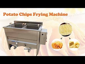 Small Electric/Gas Potato Chips Frying Machine | Automatic Batch Fryer Machine For Snacks (50-300kg)