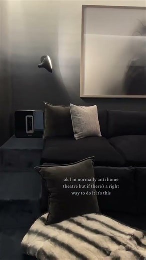 boujee a movie room #interiordesign #movieroom... #Shorts #carolinewalkernyc