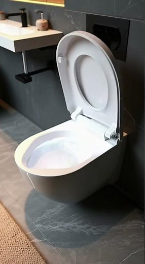 Luxury Bathroom Product Showcase | Ceramic Wall Hung Toilet with Quiet Powerful Flush