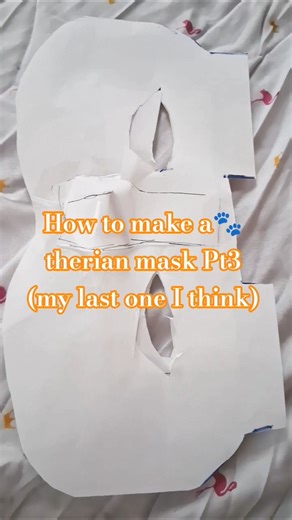 how to make a therian mask pt3 #therian #seren #subscribe #shorts #fyp #tutorial