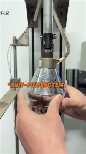 Safety helmet impact puncture test