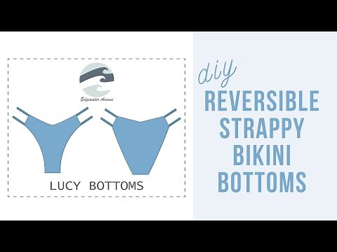DIY Reversible Strappy Bikini Bottoms (with PDF pattern!) || Katie Fredrickson