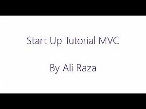 Lecture 2 : MVC Start Up Tutorial Urdu