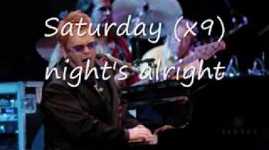 Saturday Night's Alright For Fighting - Elton John (Lyrics on screen) Chords - ChordU