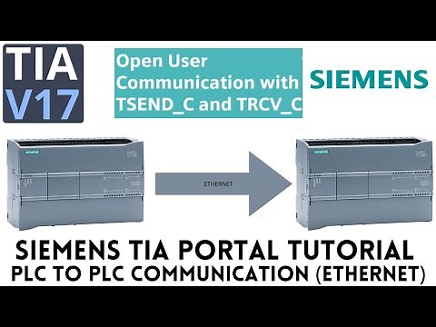 S7 1200 PLC ethernet TCP communication tutorial | TIA portal