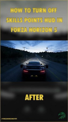 How to turn off skill points HUD on Forza Horizon 5. #shorts