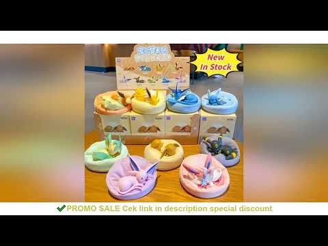 In Stock Hot Pkm Eevee Sleeping Position Series Blind Box Sylveon Umbreon Flareon Jolteon Anime Desk