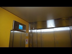 IT'S MODERNIZED!!! The KONE Roped Hydraulic Elevator @ Norralagatan 13C, Söderhamn, Sweden.