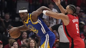 Rockets even series with 109-94 win over Warriors; Jimmy Butler out with pelvis contusion