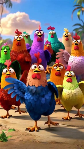 Baby chickens dancing #kidsoftiktok #infantil #cancionesinfantiles #kidssong #cartoon