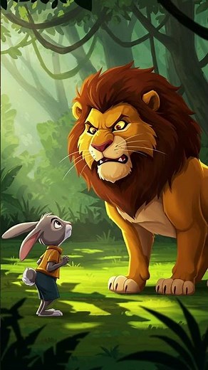 The Clever Rabbit & the Lion | Moral Story