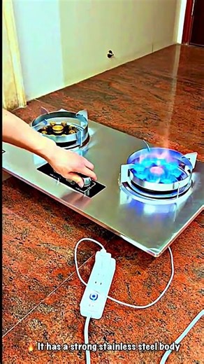 Powerful Performance of a Two-Burner Built-in Gas Stove