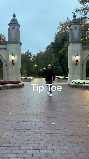 Nothing quieter than the @Indiana University campus early on a Sunday morning after a football game. Perfect spot by Sample Gates to sneak in a little Tip Toe by @Jason Derulo. Big thanks to @biggsexxyrobb for teaching this one! #fyp #LineDancersOfTikTok #trending #SampleGates #IUFootball