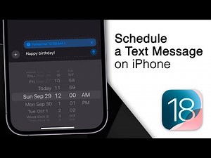 How To Schedule A Text Message on iPhone! [iOS 18 Update]